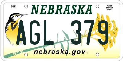 NE license plate AGL379