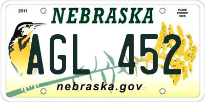 NE license plate AGL452