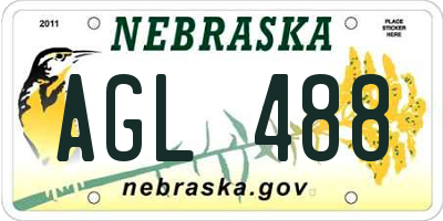 NE license plate AGL488