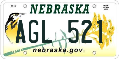NE license plate AGL521