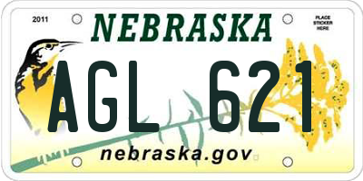 NE license plate AGL621