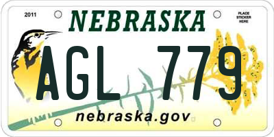 NE license plate AGL779