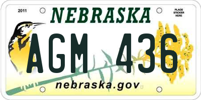 NE license plate AGM436