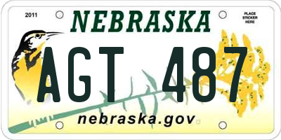 NE license plate AGT487