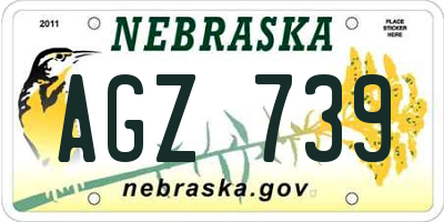 NE license plate AGZ739