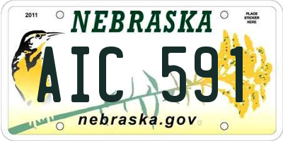 NE license plate AIC591