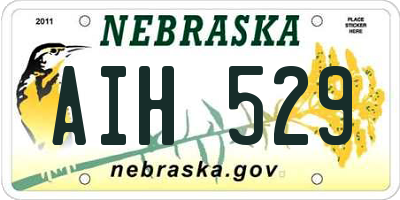 NE license plate AIH529