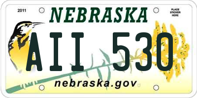NE license plate AII530
