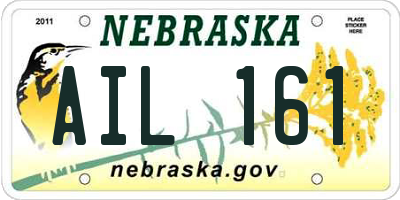 NE license plate AIL161