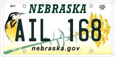 NE license plate AIL168