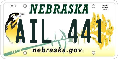NE license plate AIL441