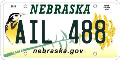 NE license plate AIL488