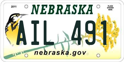 NE license plate AIL491