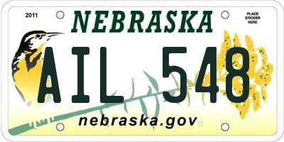 NE license plate AIL548