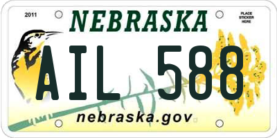 NE license plate AIL588