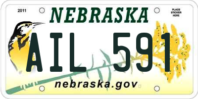 NE license plate AIL591