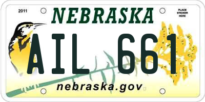 NE license plate AIL661