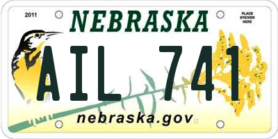 NE license plate AIL741