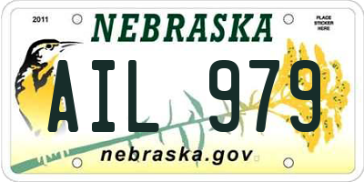 NE license plate AIL979