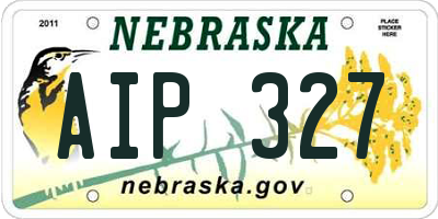 NE license plate AIP327