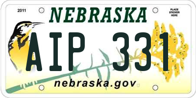 NE license plate AIP331