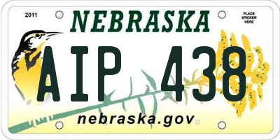 NE license plate AIP438