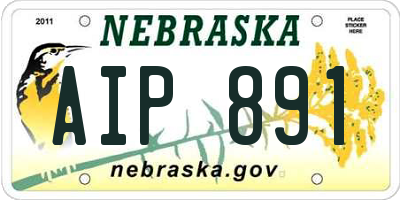 NE license plate AIP891