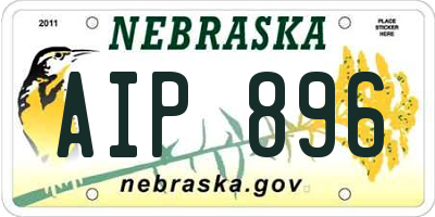 NE license plate AIP896