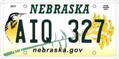 NE license plate AIQ327