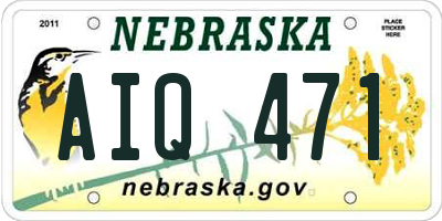 NE license plate AIQ471