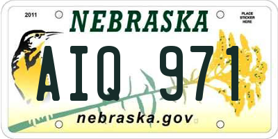 NE license plate AIQ971