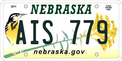 NE license plate AIS779