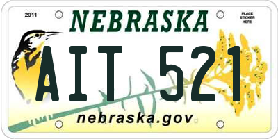 NE license plate AIT521