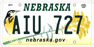 NE license plate AIU727