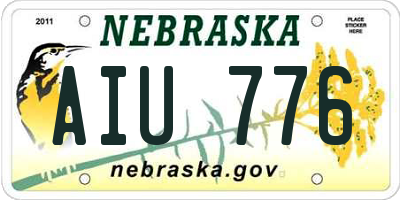 NE license plate AIU776