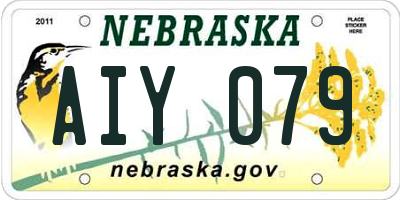 NE license plate AIY079