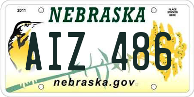 NE license plate AIZ486