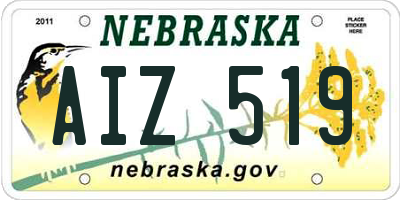 NE license plate AIZ519