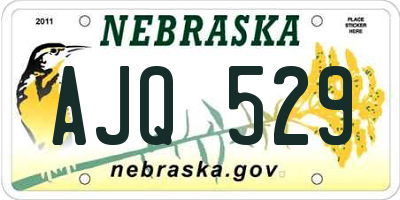 NE license plate AJQ529