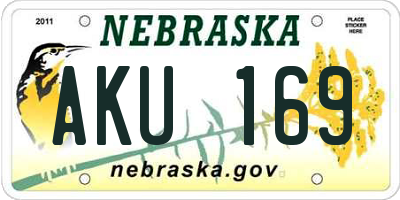 NE license plate AKU169