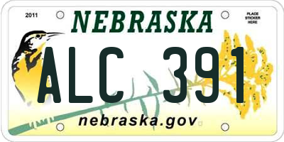 NE license plate ALC391