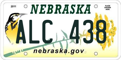 NE license plate ALC438