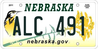 NE license plate ALC491