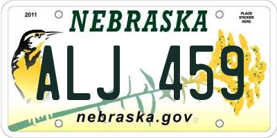 NE license plate ALJ459
