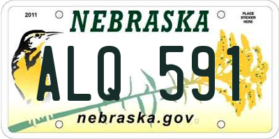 NE license plate ALQ591