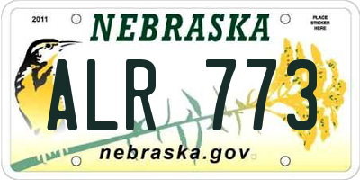 NE license plate ALR773