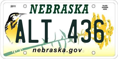 NE license plate ALT436