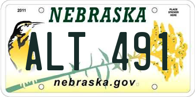 NE license plate ALT491