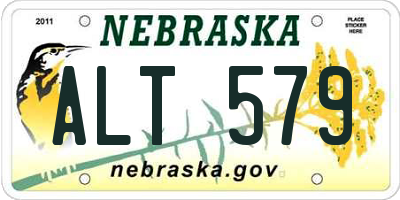 NE license plate ALT579