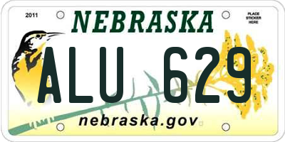 NE license plate ALU629